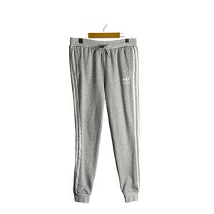 Adidas Youth Unisex Gray Relaxed Fit Sweatpants